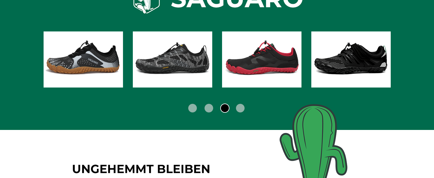 SAGUARO Unisex Барфут взуття для активного відпочинку та тренувань помаранчевого кольору, розмір 44 EU