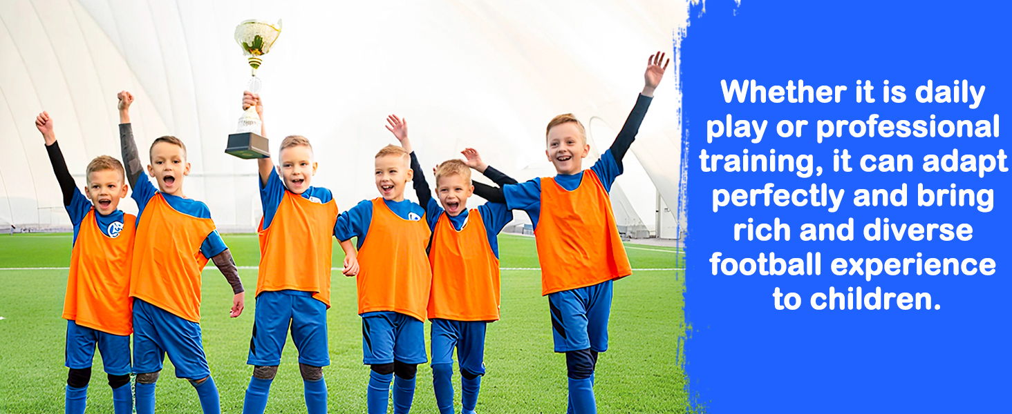 Дитячі ворота для футболу 2-в-1, 150 x 120 см, переносні та стабільні, з 5 цілями, 4 земляні кілочки та сумка, для саду, парку, пляжу (блакитні)