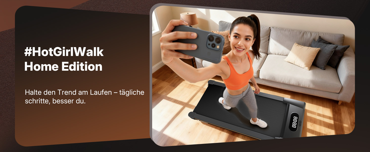 MERACH Walking Pad - біговий килимок для дому з регулюванням нахилу до 12%, максимальне навантаження до 180 кг, тихий мотор, стіл для бігу, дистанційне керування, динамік