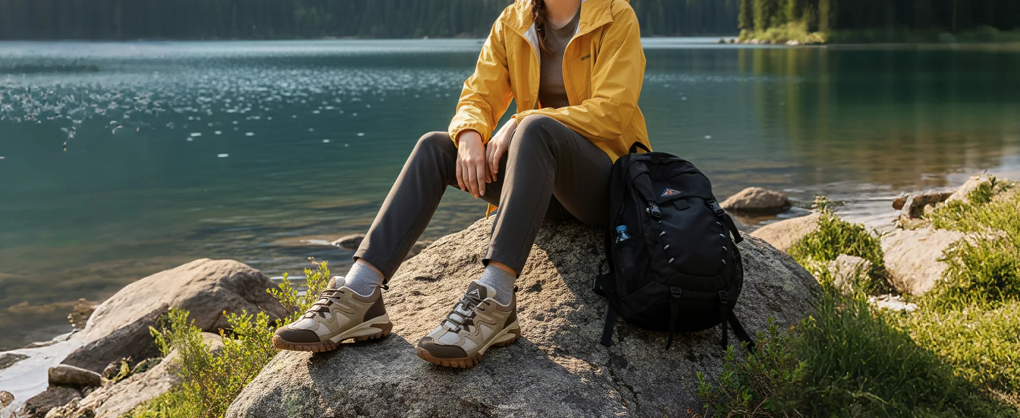 Жіночі водонепроникні трекінгові черевики CC-Los, розмір 36-42, бежевий колір