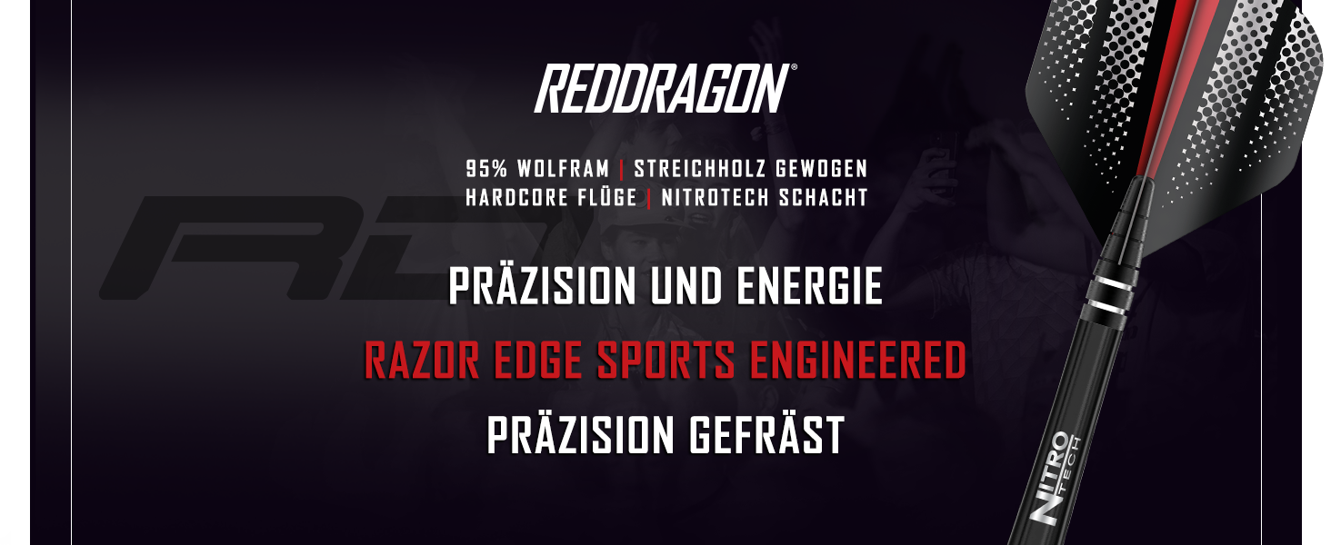 Дротики RED DRAGON Razor Edge ZX з вольфраму (26G, ZX-95) Profi