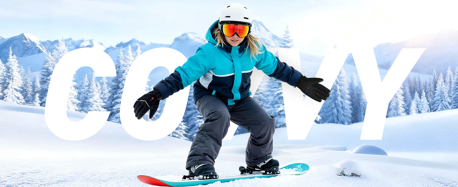 Обігріваючі рукавички з регулюванням температури, акумуляторні, 7.4V 3000 mAh для чоловіків та жінок, для кемпінгу, піших прогулянок, катання на лижах