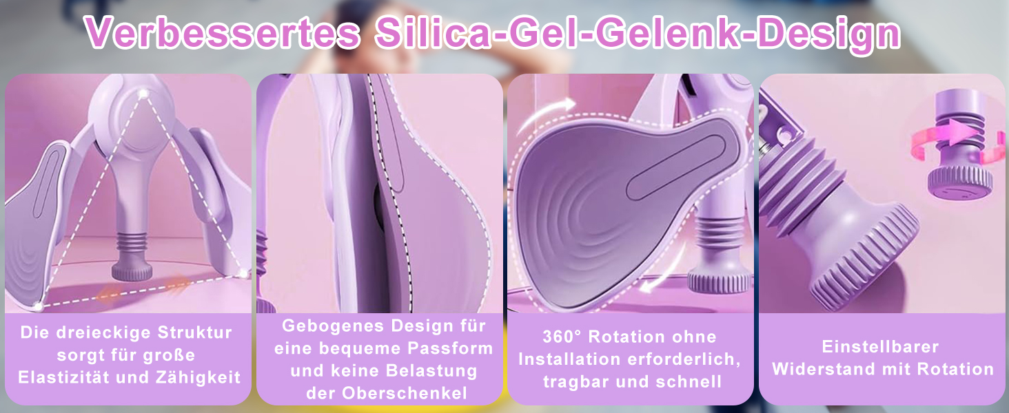 Тренування стегон та тазового дна: пристрій для дому, фіолетовий