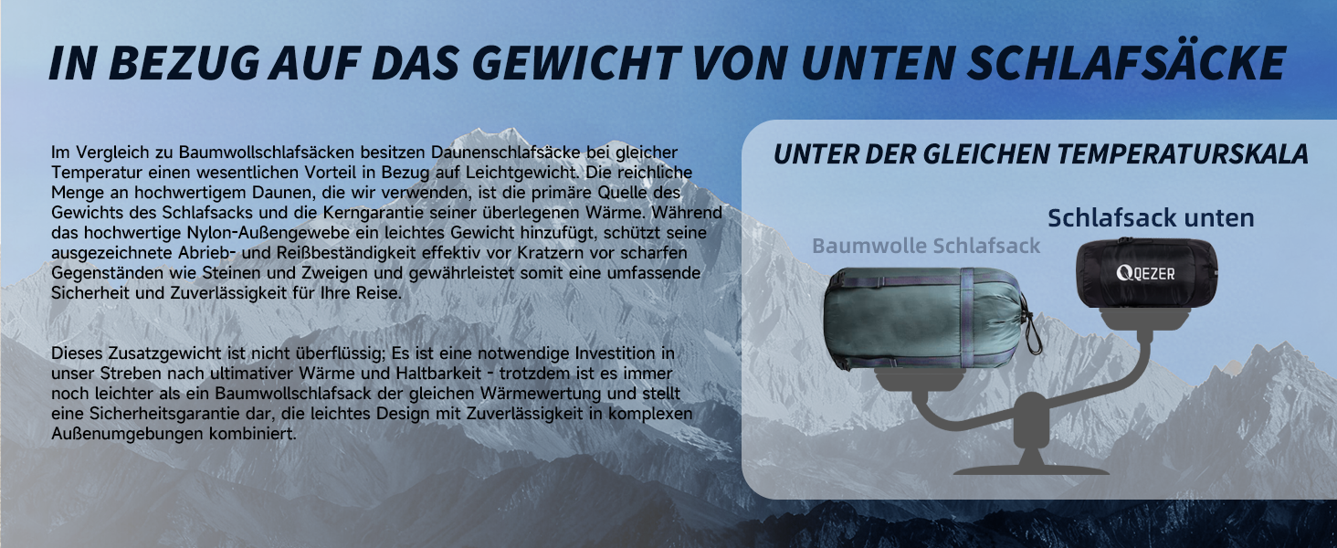 Спальний мішок зимовий з гусячого пуху 650 fill power, сертифікований RDS. Температурний режим від 8°C до -30°C. Ідеально для кемпінгу та альпінізму. Чорний.