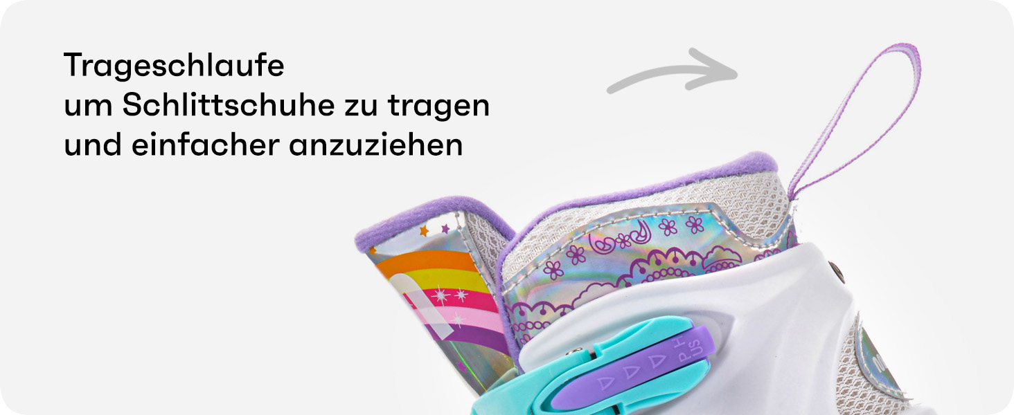 Дитячі ролики Kinder з LED підсвіткою та регульованим розміром – ретро ролики для підлітків – багатокольорові диско ролики Quad Skates - Roll ab! S 30-33 Lunar