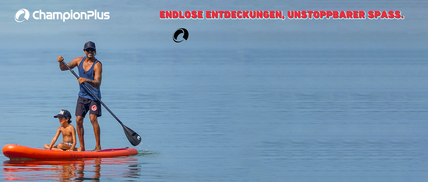 Надувний SUP Борд Championplus - Комплект для Сапбордингу, 320x81x15 см, Синій