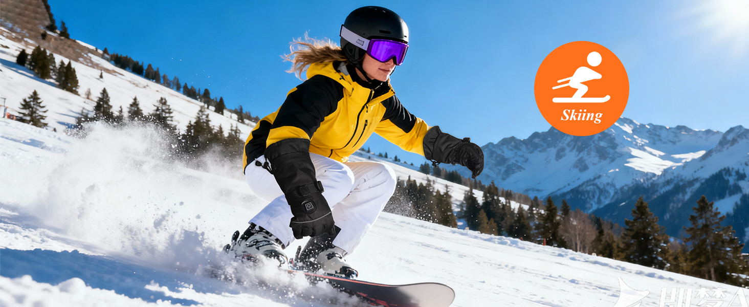 Обогріваючі рукавички Minthouz 5V 5000mAh USB-C з регулюванням температури, водонепроникний сенсорний екран, 3 режими нагріву, для активного відпочинку та роботи на вулиці