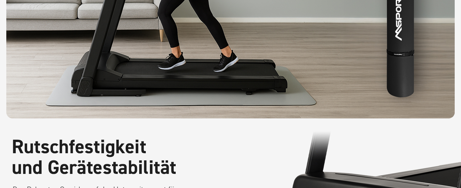 MSPORTS килимок для фітнес-обладнання Premium - захисна підкладка для тренажерів Crosstrainer, Hometrainer та бігових доріжок. Килимок для занять у спортзалі, йогою та пілатесом. Чорний, 150 x 78 x 0,6 см