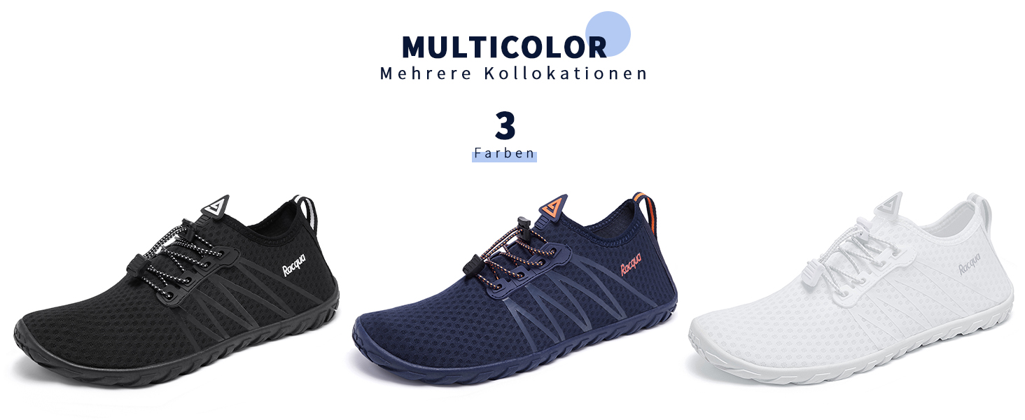 Водні черевики Raqua для плавання та відпочинку на пляжі (унісекс, чорний)