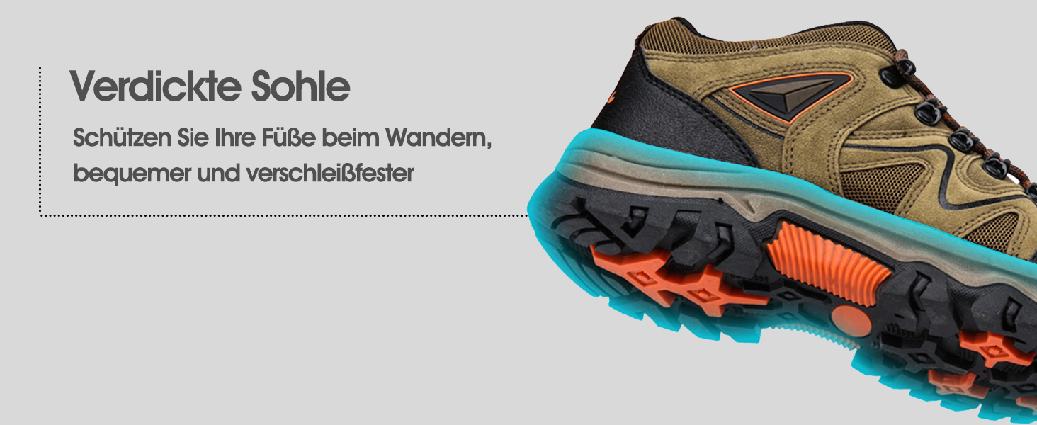 Чоловічі трекінгові черевики для хайкінгу та трейлраннінгу, Outdoor, 38-48 EU, Колір: Коричневий