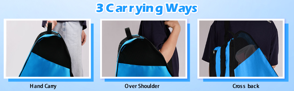 Чохол для роликових ковзанів, сумка для роликів, ice roller skating bag, сумка для ковзанів, сумка для лиж, сумка для скейтборду, доросла сумка для хокею, для чоловіків та жінок (Блакитний)