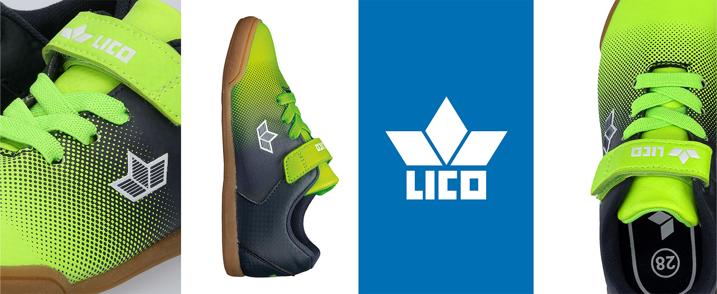 Дитячі спортивні зала́мповi туфлі Lico Sambo (38 EU, блакитний/чорний)