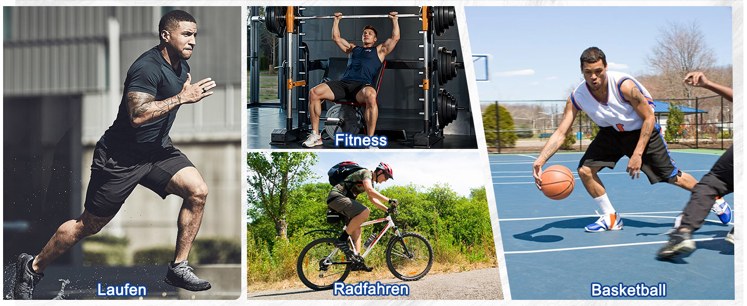 Шорти спортивні чоловічі літні швидкодрібні, для тренувань та занять у залі, з кишенями, дихаючі, комплект 3 шт. (чорний, світло-сірий, морський блакитний), розмір M