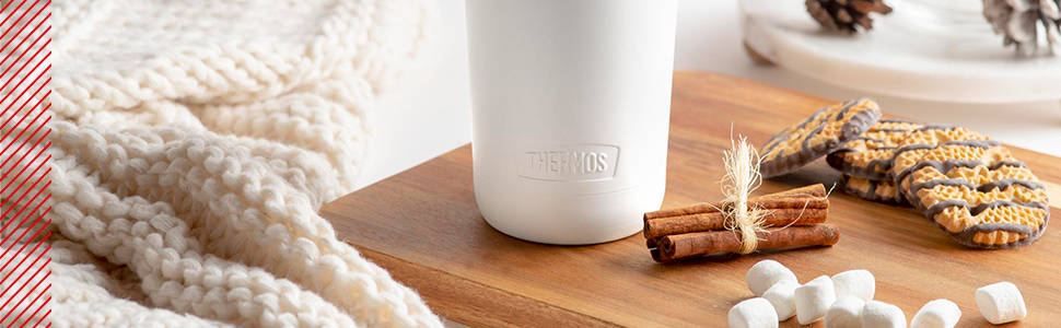 Термокружка Thermos GUARDIAN MUG 0,35 л, біла, з нержавіючої сталі з порошковим покриттям, герметична, для кави та напоїв, підходить для посудомийної машини