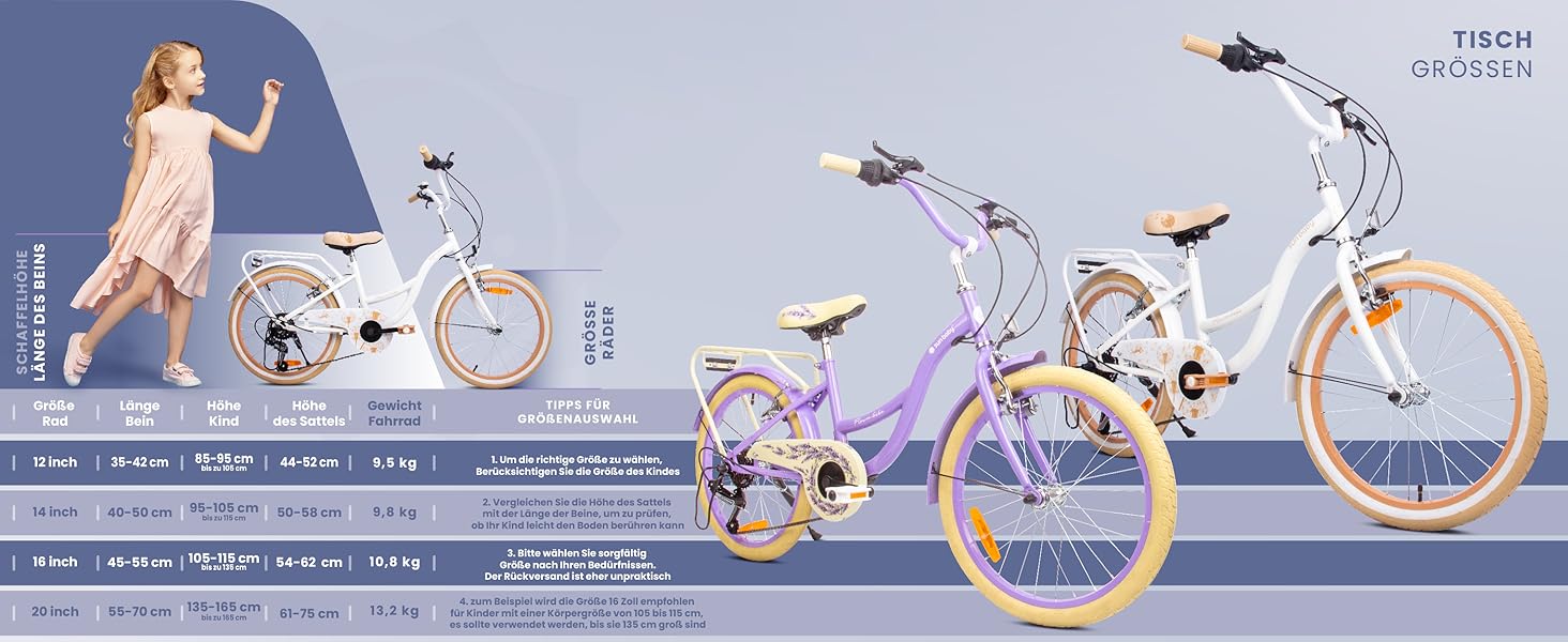 Велосипед Sun Baby Flower Bike 20, 6-шв. Shimano, для дівчинки 6-10 р.