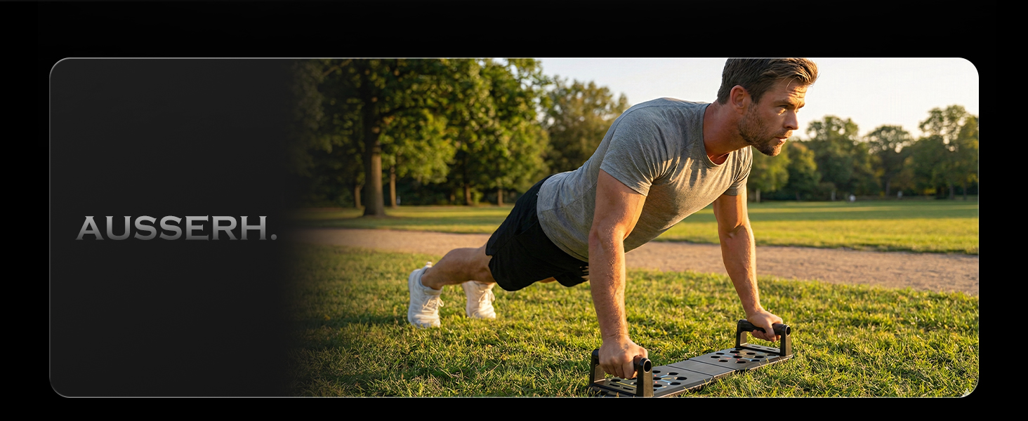 Складані віджимання-грифи 20 в 1 для силових тренувань вдома, фітнес-опори для віджимань Push Up Bar, чорний набір