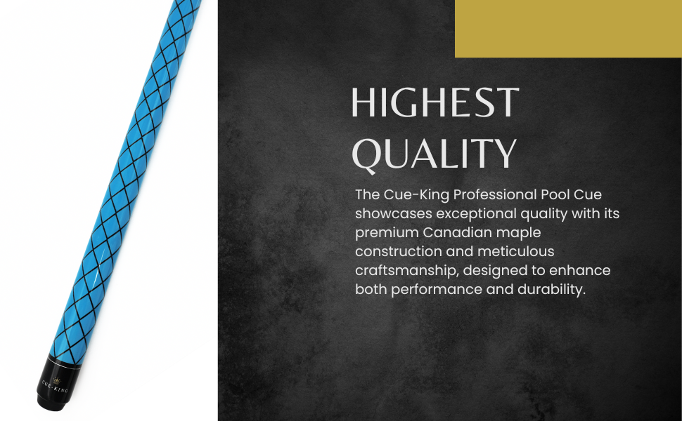 Cue-King Професійний більярдний кий з канадського клена, 13 мм наконечник, 2 шт., з'єднання 50/50