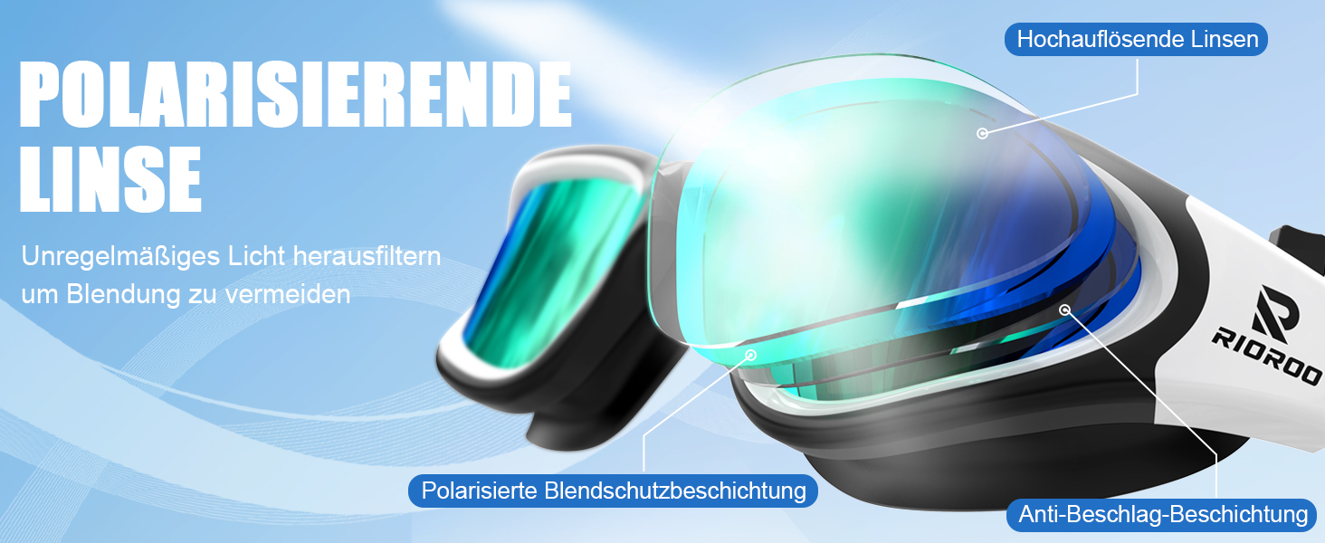 Окуляри для плавання, дорослі, поляризовані, для жінок та чоловіків, без протікання, широке поле зору, захист від УФ-випромінювання, антизапітніння, комфортні, золоті