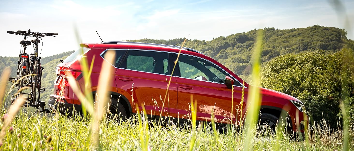 Велосипедний багажник EUFAB AMBER 1 для 1 велосипеда, E-Bike сумісний, для причепа, частково зібраний, чорний