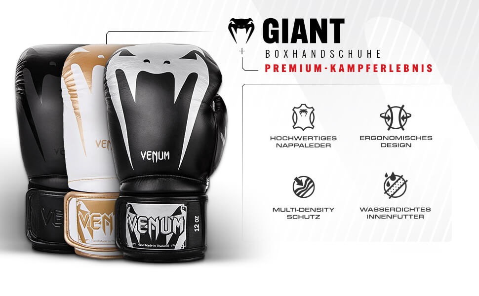 Боксерські рукавички Venum Giant 3.0, чорні, 14 унцій, для дорослих