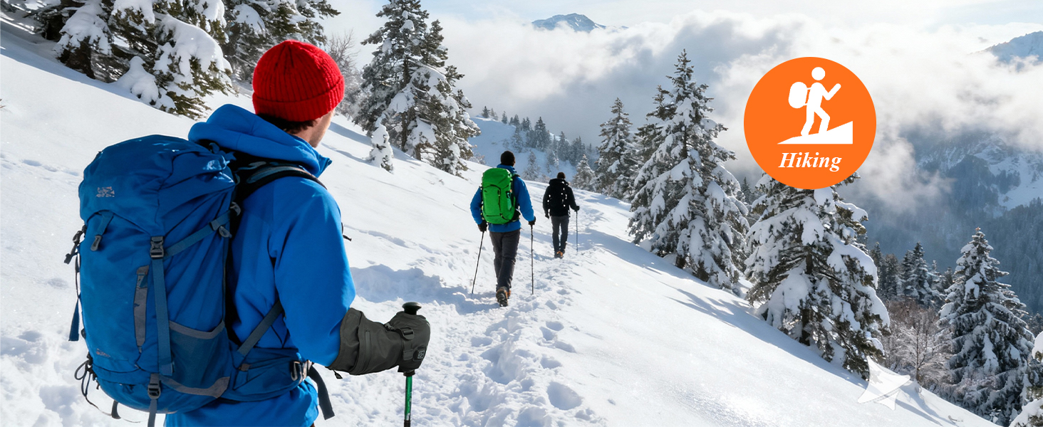 Обогріваючі рукавички Minthouz 5V 5000mAh USB-C з регулюванням температури, водонепроникний сенсорний екран, 3 режими нагріву, для активного відпочинку та роботи на вулиці