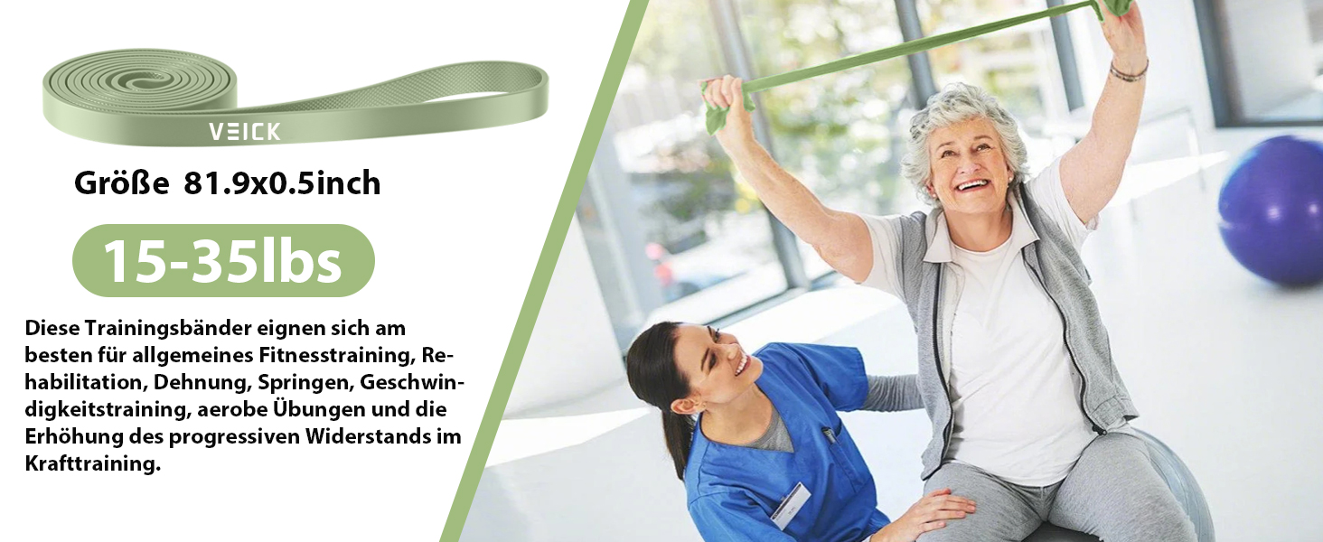 Набір еластичних стрічок VEICK для фітнесу та калістеніки (фітнес-стрічки, стрічки для фітнесу, Pilates)