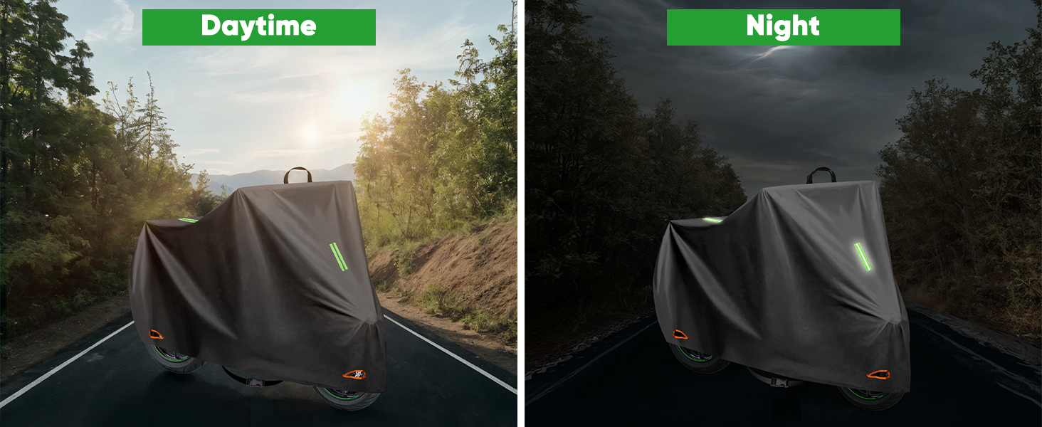 Захисний чохол для мотоцикла CICMOD, 210D, водонепроникний, для мопедів та ролерів (245x105x125cm) XXL