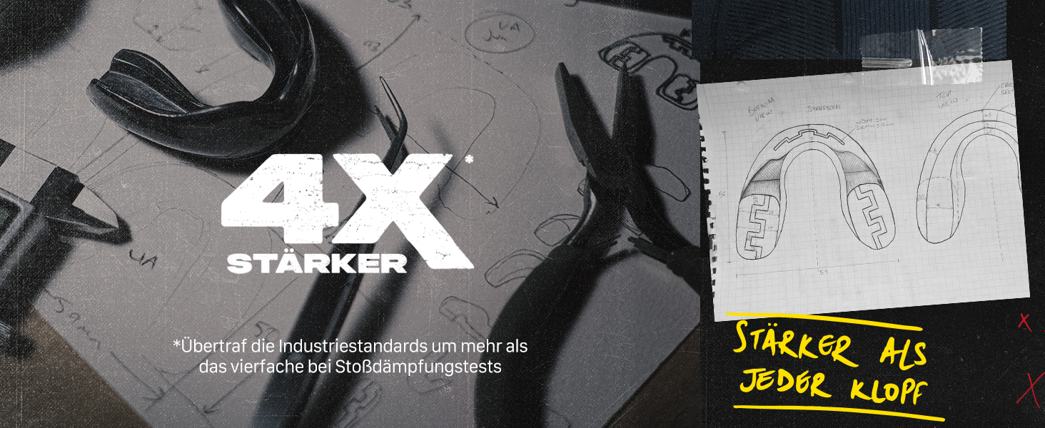 Захист для зубів SafeJawz Sport для брекетів, універсальний розмір, чорний