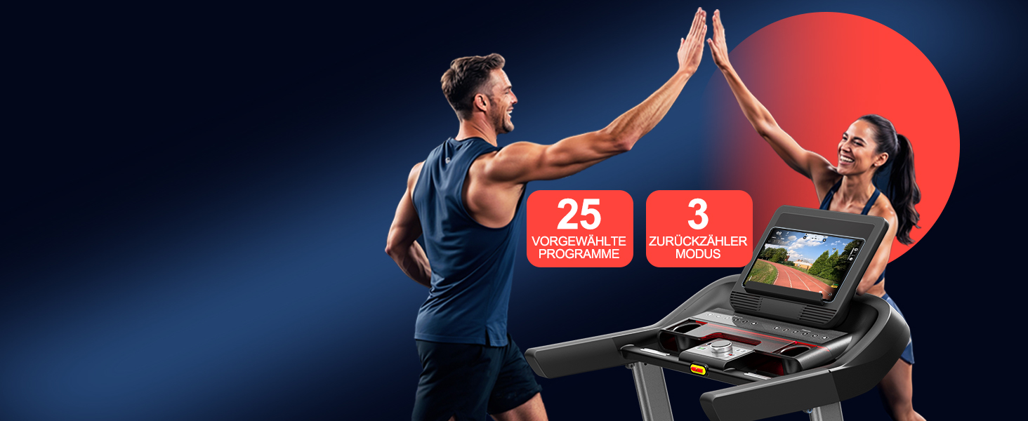 Біговий тренажер CharonFit T800: складний, потужний, до 160 кг, 20 км/год, з монітором, для дому