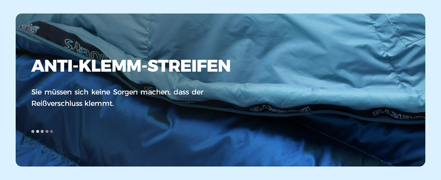 Спальний мішок зимовий Daunenschlafsack: теплий та легкий для дорослих та дітей, 680FP, для походів, альпінізму, кемпінгу. Чорний 0°C (Блакитний -10°C)