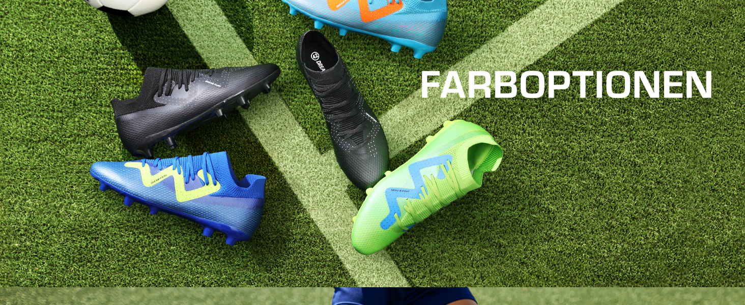 Чоловічі футбольні бутси DREAM PAIRS - професійні, для тренувань та гри на вулиці, 46 EU, неоново-зелені