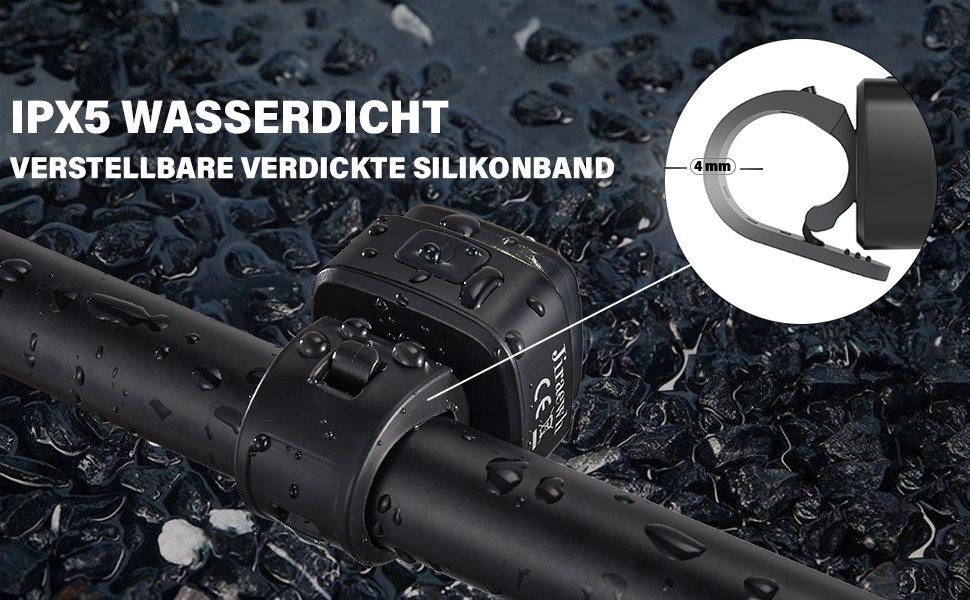 Набір LED-фаро для велосипеда, сертифікований StVZO, 600mAh, зарядка Type-C, передній + задній ліхтар, водонепроникність IPX5