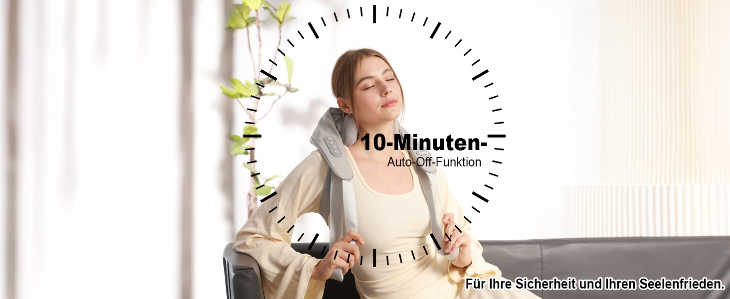 Масажер для шиї та спини з підігрівом, Shiatsu масажер, для шиї, спини, плечей, попереку, ніг, м'язів, сірий. Чудовий подарунок на Різдво!