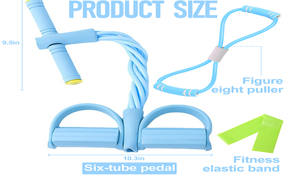 Еластичні фітнес-гумки для тренувань, набір 6 шт. (C)