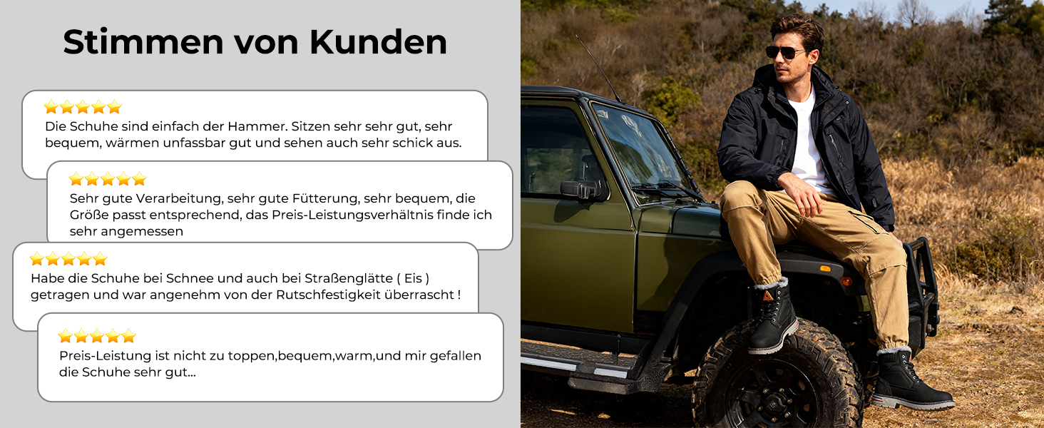 Зимові черевики Mishansha Herren: теплі, з підкладкою, антиковзаючі, класичні, розмір 39-48 EU, чорний