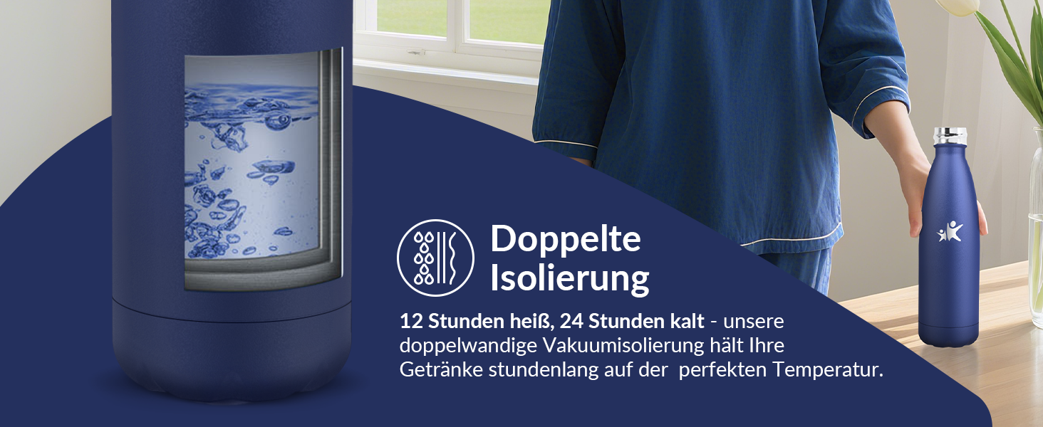 Фляга спортивна з нержавіючої сталі 750 мл - термофляга, без BPA, витримує CO2, для фітнесу, велоспорту, армійсько-зелена