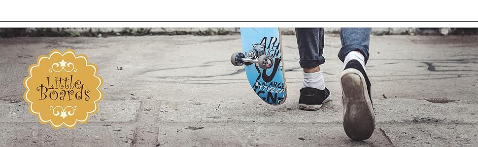 Скейтборд Little Boards - дошка від 3 років, Maple, ABEC 5, 6.5'