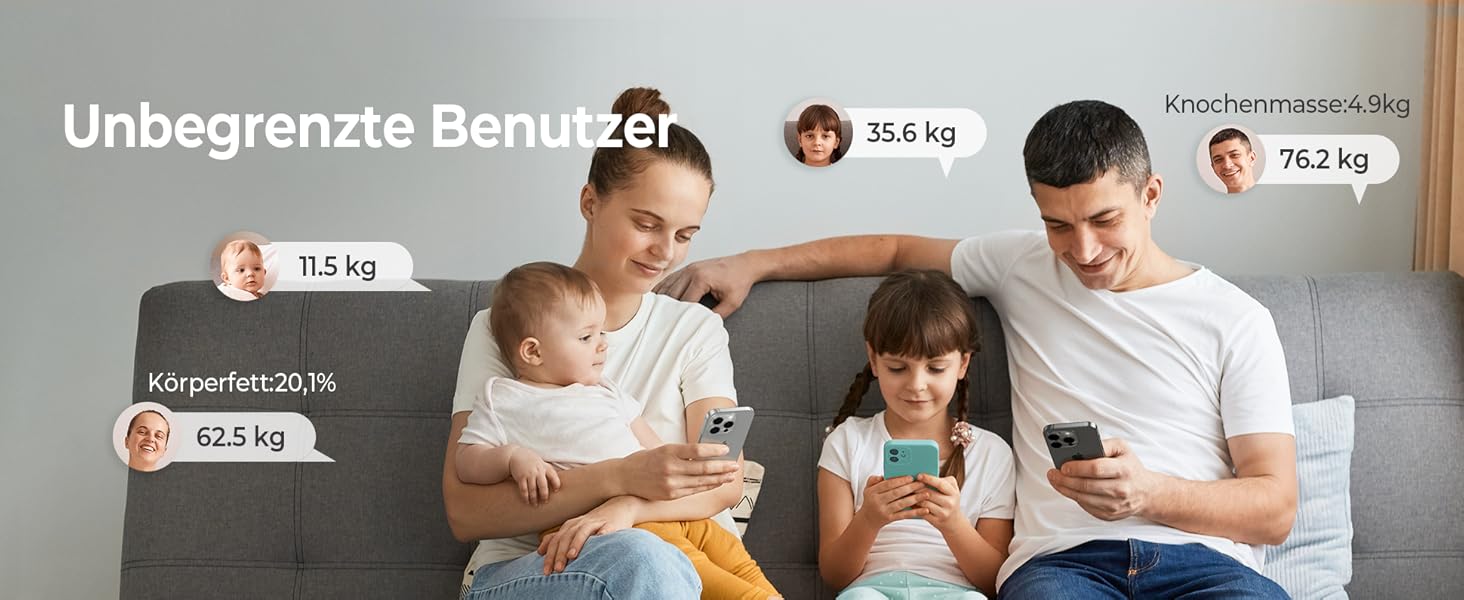 Ваги Ovutek для тіла з аналізом складу: жир, м'язи, вода, BMI. Максимальне навантаження 180 кг, великий дисплей, фітнес-додаток. Білий колір