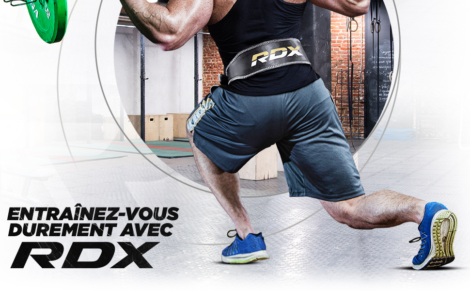 Гірчичний пояс для важкої атлетики RDX Leder 4' - чорний/золотий, розмір L