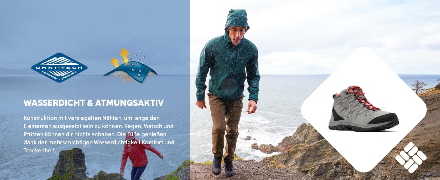 Черевики для жінок Columbia Redmond III Mid WP, водонепроникні, для хайкінгу, розмір 36 EU, Cordovan Dark Coral, 2025