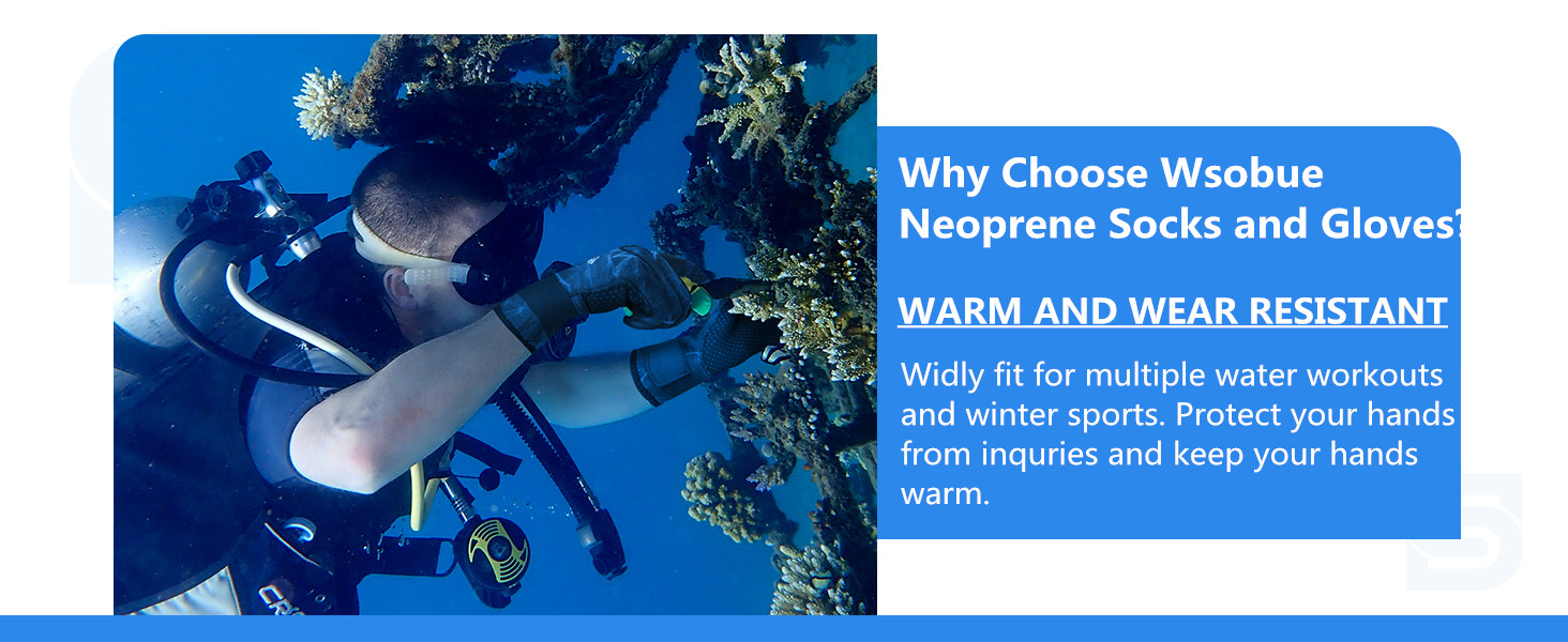Набір для дайвінгу: рукавички та шкарпетки з неопрену 3мм, тепла термо-захист, антиковзаюча поверхня, для чоловіків та жінок, розмір M