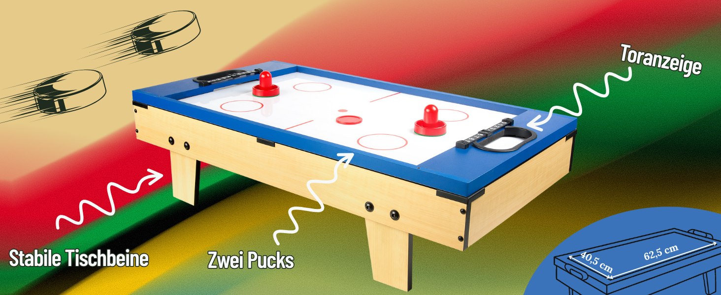 Leomark Multigame Ігровий стіл 4в1: Футбол, Білліард, Хокей, Теніс з аксесуарами для багатокористувацької гри