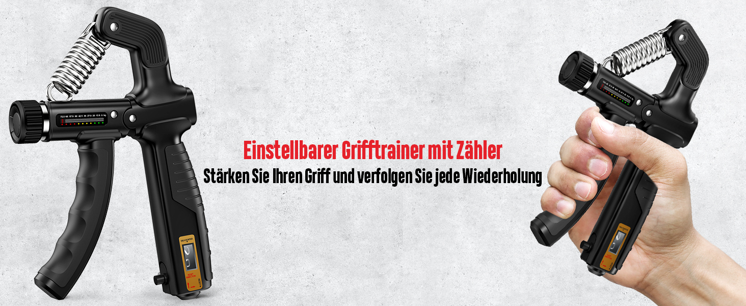 FitBeast Тренажер для рук та зап'ястя – набір 6 шт. з регульованим опором, тренажер сили хвата, тренажер пальців та масажні м'ячі для терапії рук, силових вправ та відновлення