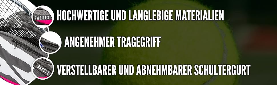 Сумка для тенісу Raquex Schlägertasche чорно-малинова для 6 ракеток + взуття