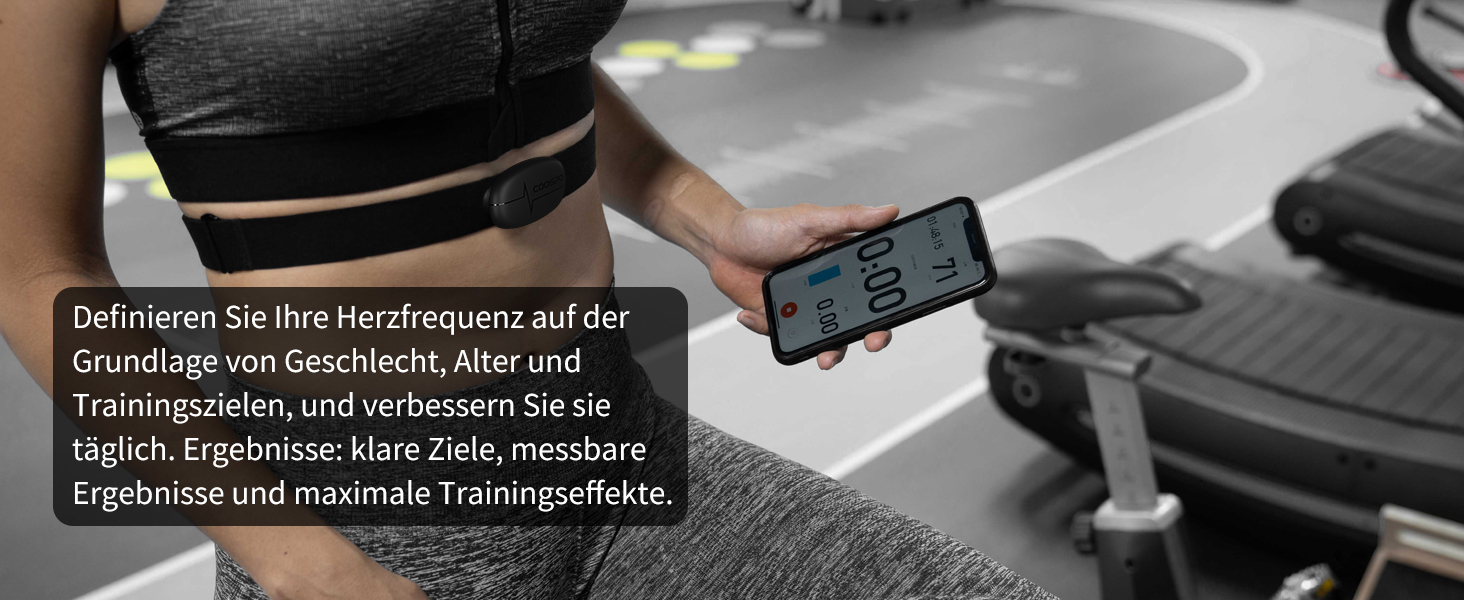 COOSPO H6M пульсометр: нагрудний ремінь з Bluetooth та ANT+ для Wahoo, Elite, adidas Run та інших