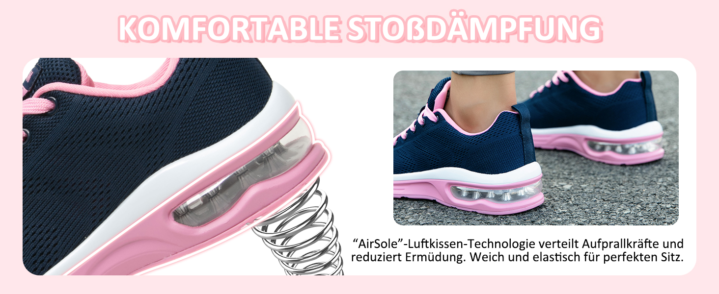Жіночі кросівки для фітнесу та бігу Laufschuhe Rosa (42 EU) з амортизацією та підтримкою стопи