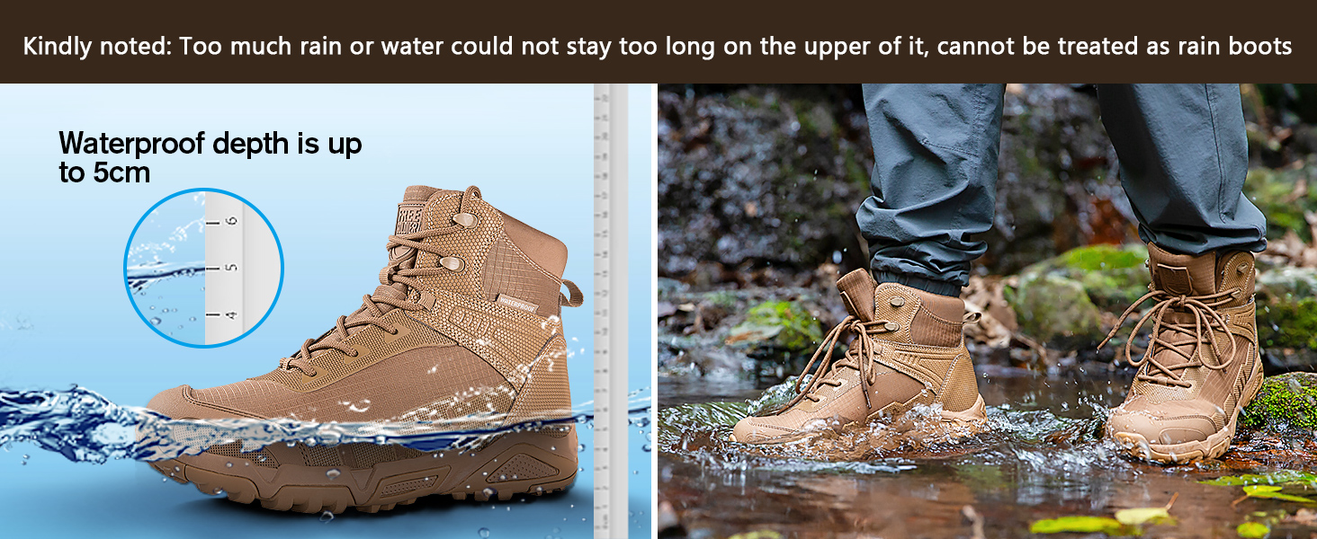 Чоловічі туристичні черевики FREE SOLDIER - водонепроникні, дихаючі, низькі (46 EU, вовчий колір)