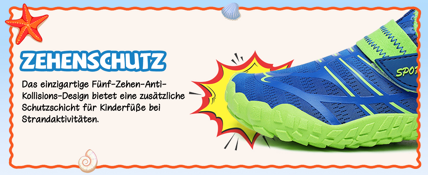 Дитячі аквашузи Hanani для хлопчиків та дівчаток. Легкі, швидковисихаючі, для плавання та відпочинку на пляжі. Розмір 34 EU, червоний колір