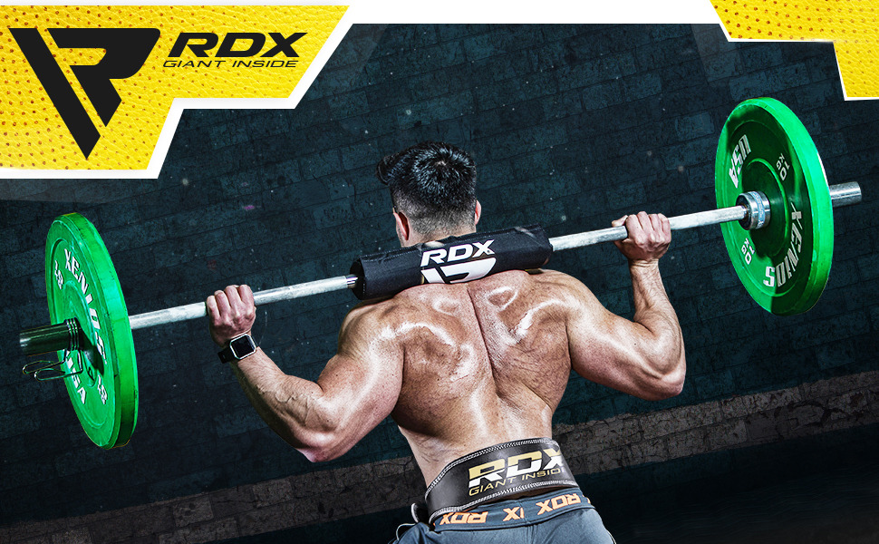 Пояс для важкої атлетики RDX шкіряний, 15.24 см, чорний, розмір XL для фітнесу та пауерліфтингу
