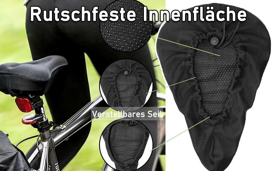 Покриття для сідла велосипеда, гелевий чохол на сідло для шосе, гірського велосипеда, захист сідла для велосипедного сидіння, чорний